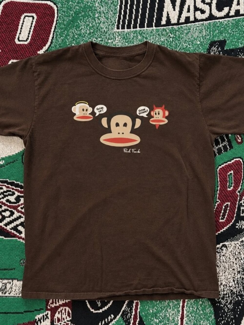 Paul Frank Monkey Graphic T-Shirt Dark Brown For Unisex
